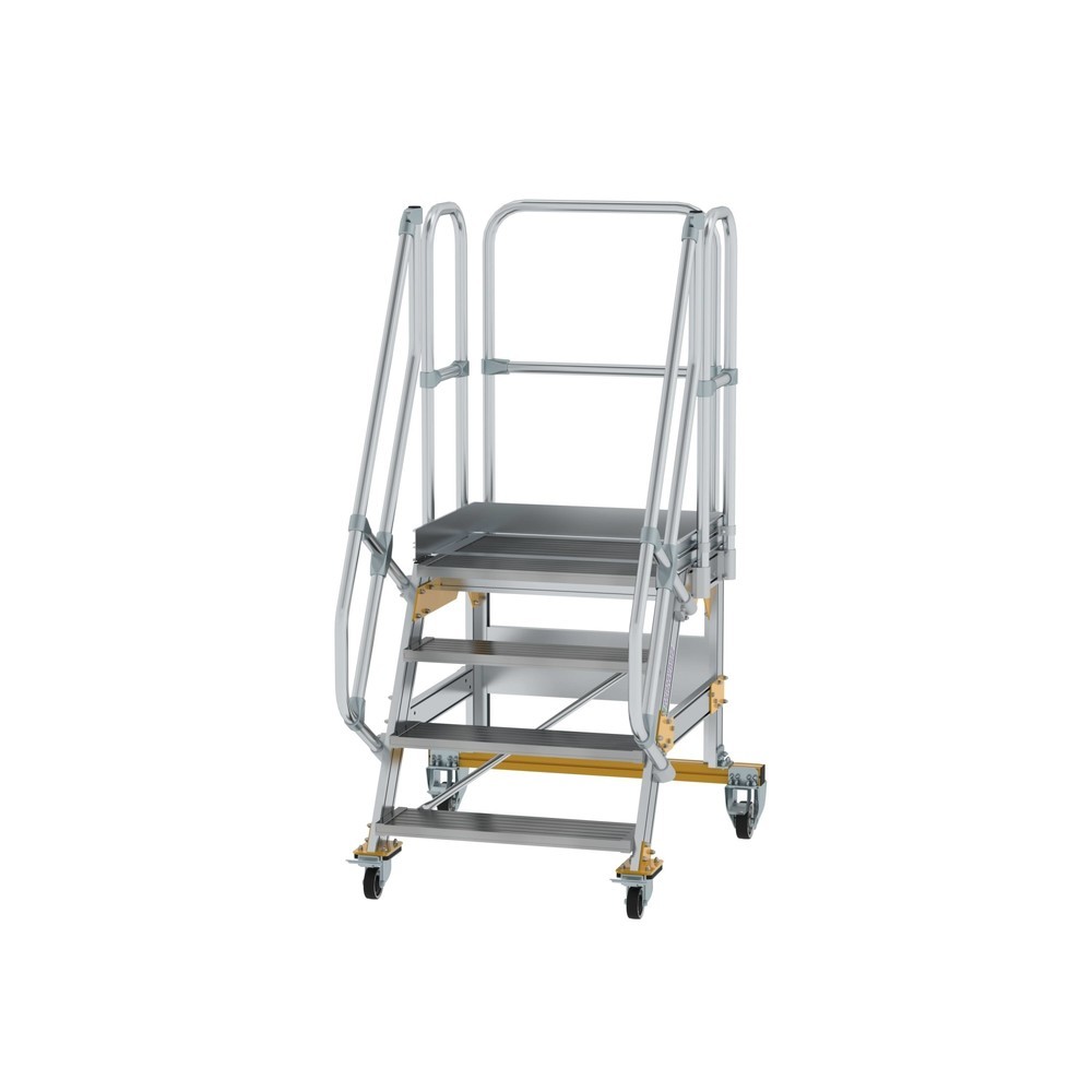 Illustration du produit: Munk Escalier mobile à plate-forme 60° Largeur de marche 800 mm 4 marches