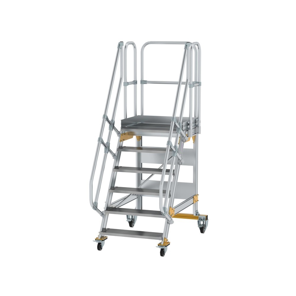 Illustration du produit: Munk Escalier mobile à plate-forme 60° Largeur de marche 800 mm 6 marches