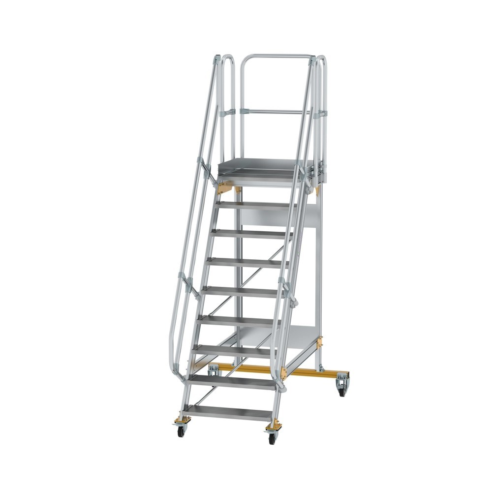 Illustration du produit: Munk Escalier mobile à plate-forme 60° Largeur de marche 800 mm 9 marches