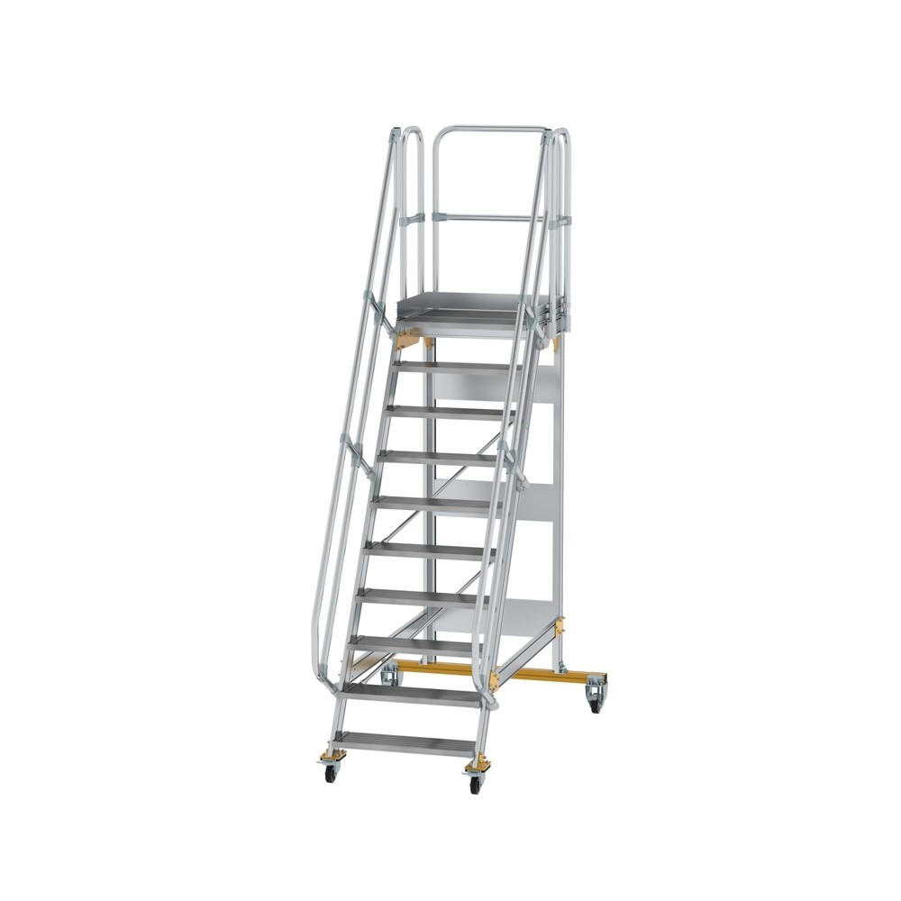 Illustration du produit: Munk Escalier mobile à plate-forme 60° Largeur de marche 800 mm 10 marches