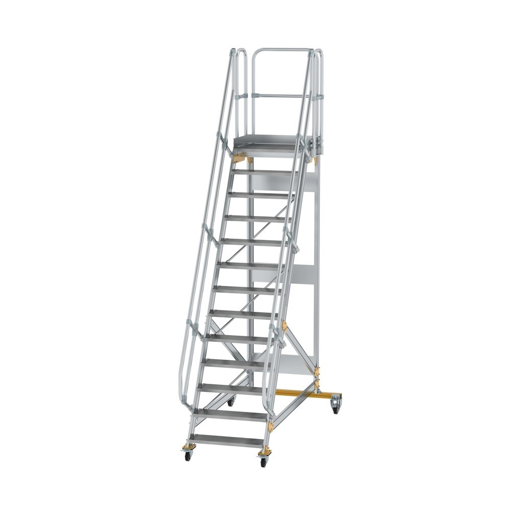 Illustration du produit: Munk Escalier mobile à plate-forme 60° Largeur de marche 800 mm 13 marches