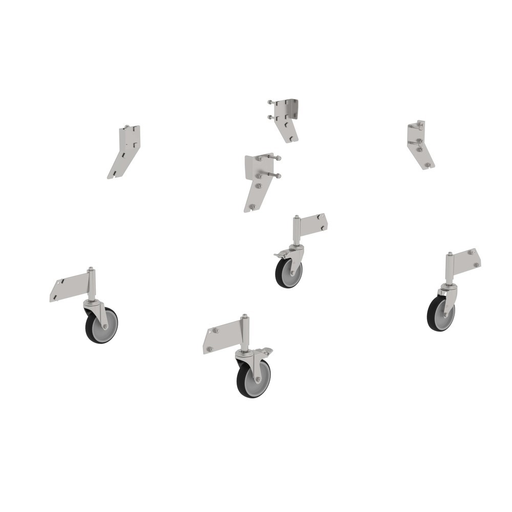 Illustration du produit: Munk Kit d’équipement ultérieur roue directrice en acier inoxydable pour escalier à plate-forme accessible des deux côtés