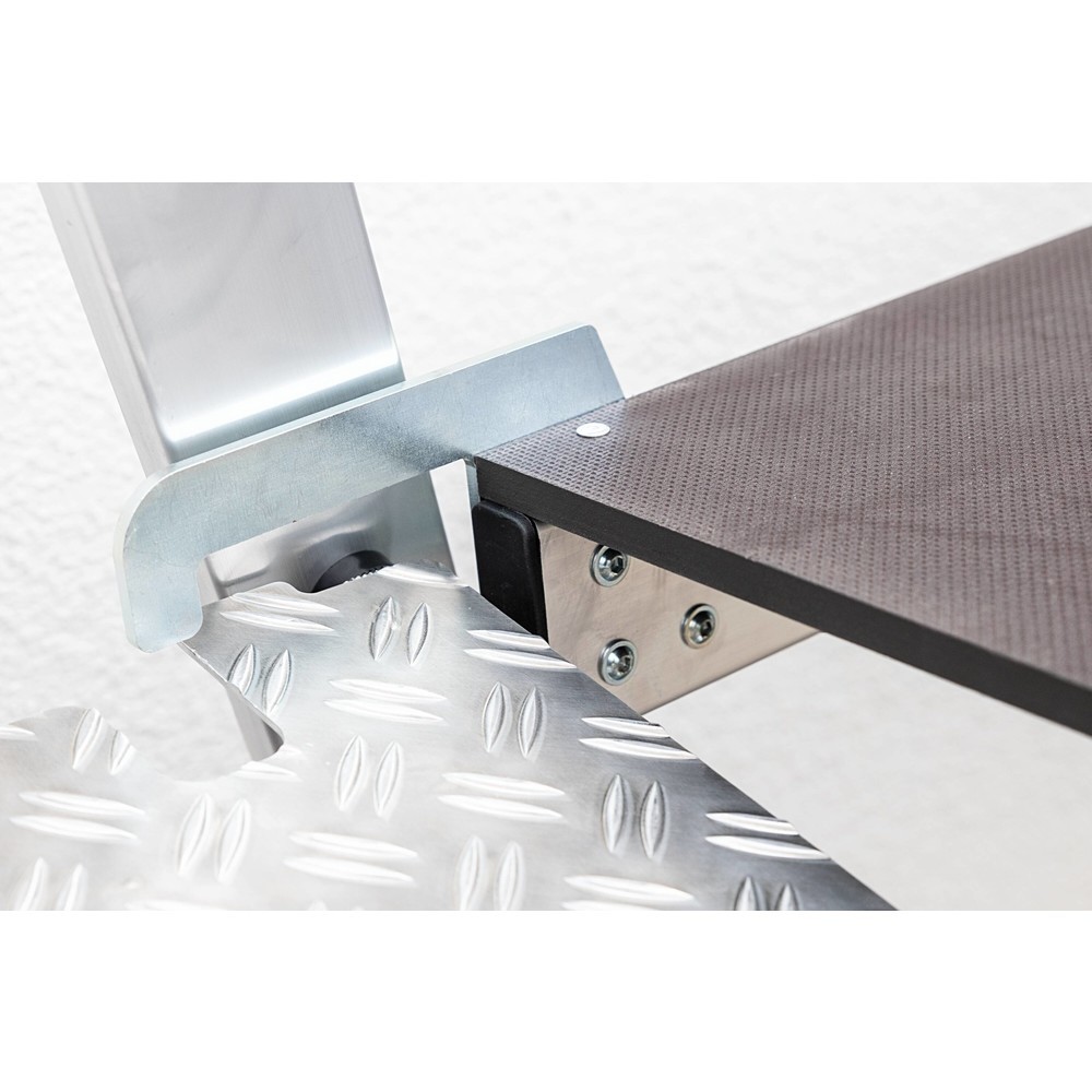 Produktabbildung Nr. 2: Munk Marchepied pliable avec marches accessibles des deux côtés en alu naturel, 3 marches