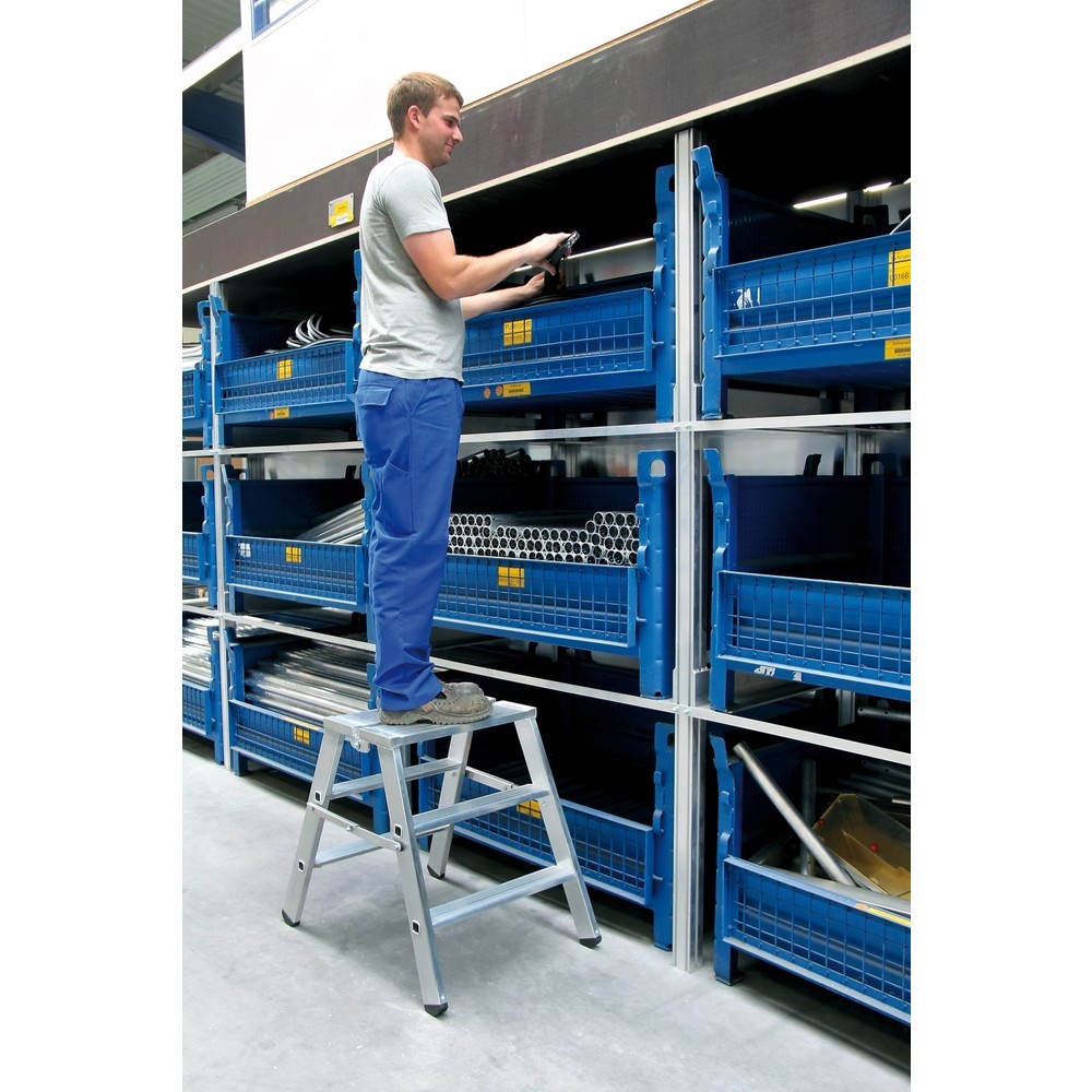 Produktabbildung Nr. 2: Munk Marchepied pliant avec marches accessibles de deux côtés, 2x2 marches