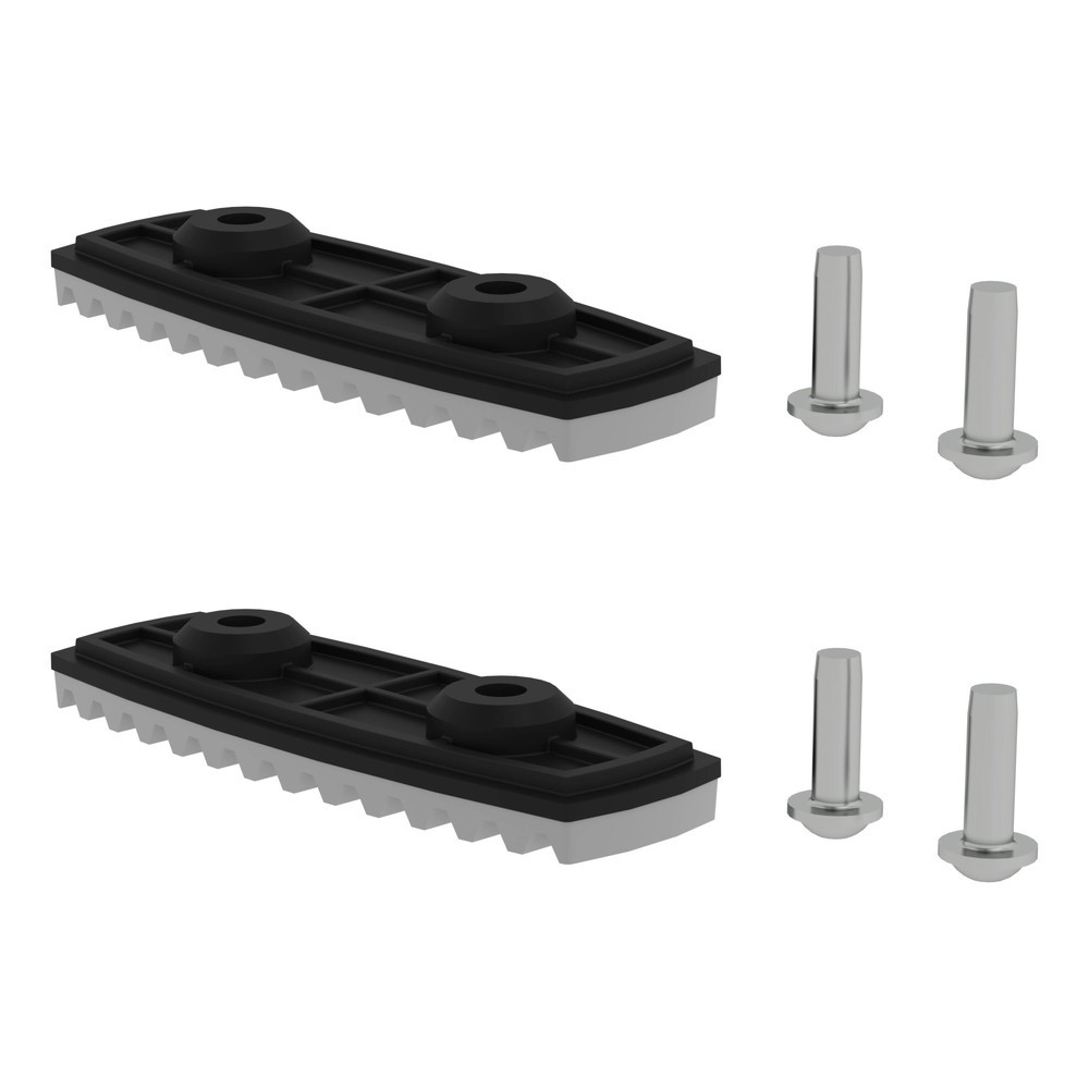 Produktabbildung: Munk nivello®-Fussplatte für glatte Untergründe für Holmhöhe 85/98 mm