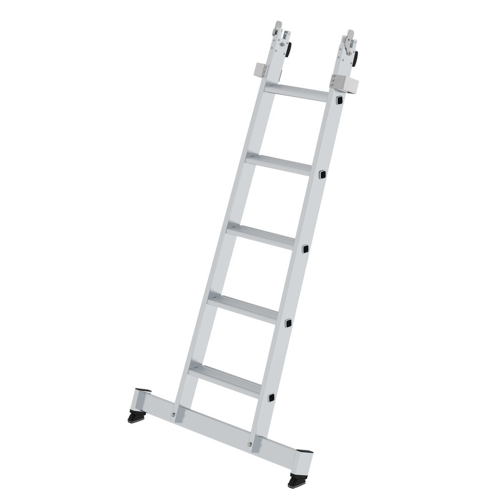 N° de l'image du produit 1 : Munk Partie inférieure pour échelle de laveur de carreaux à marches avec traverse nivello®, 5 marches