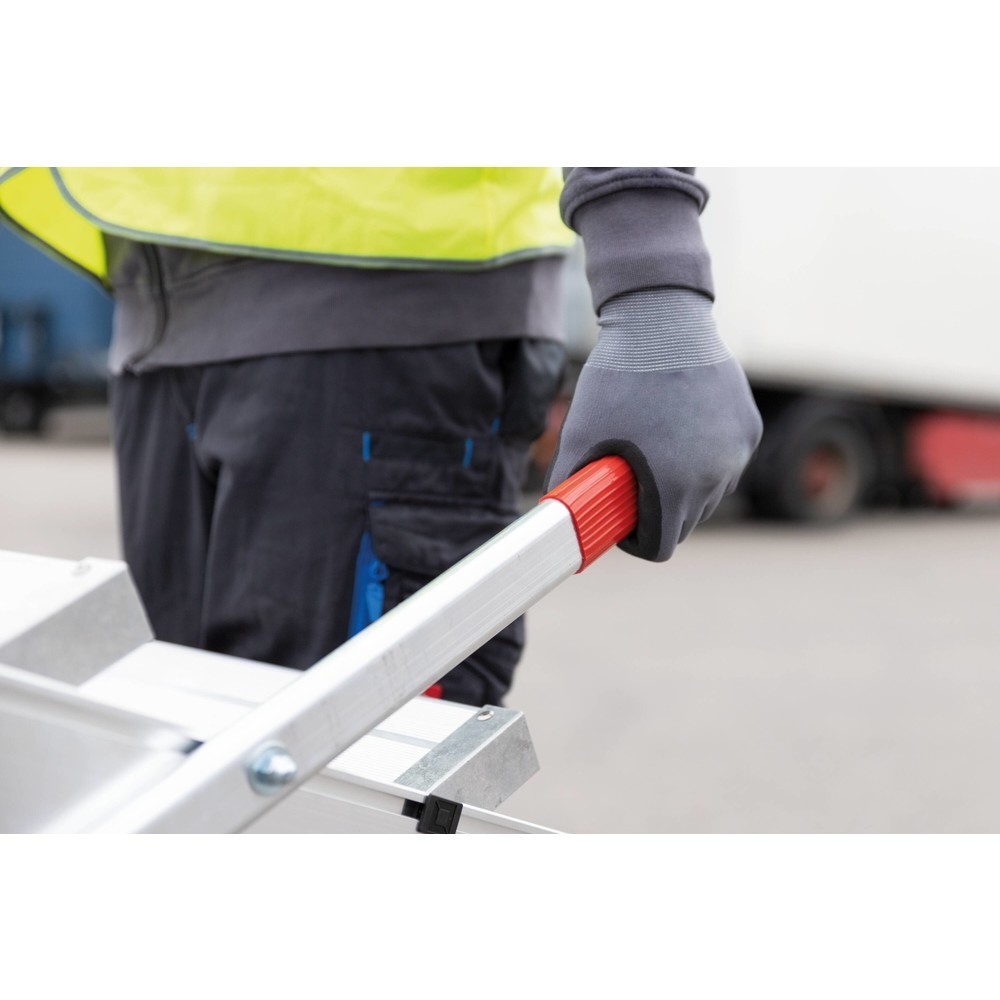 Produktabbildung Nr. 2: Munk Plate-forme de travail mobile, largeur de plate-forme 800 mm, aluminium strié, 2 niveaux