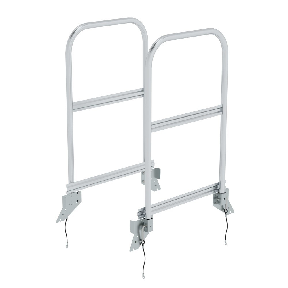 Illustration du produit: Munk Rambarde version enfichable pour escaliers à plate-forme accessibles des deux côtés
