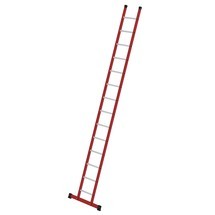 Munk Sprossen-Anlegeleiter GFK/Alu mit Traverse