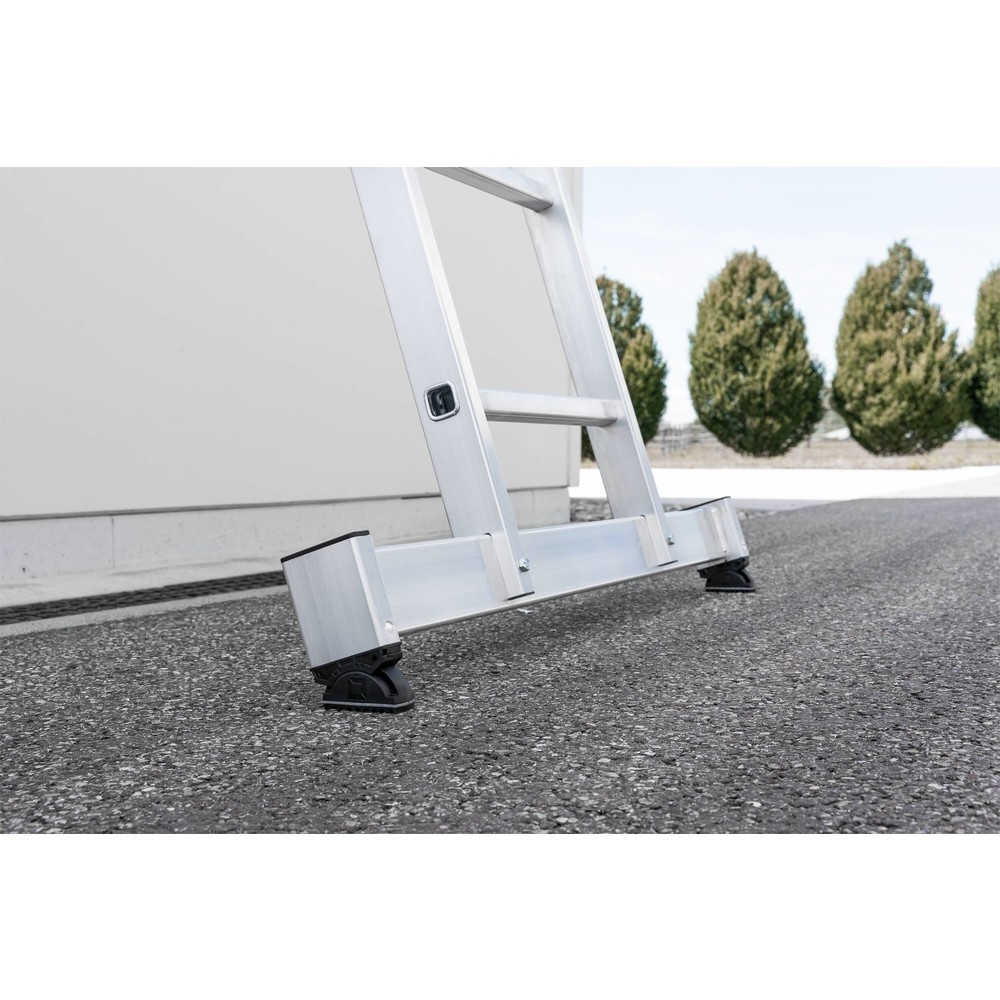 Produktabbildung Nr. 2: Munk Sprossen-Schiebeleiter 3-teilig mit nivello®-Traverse 3x8 Sprossen