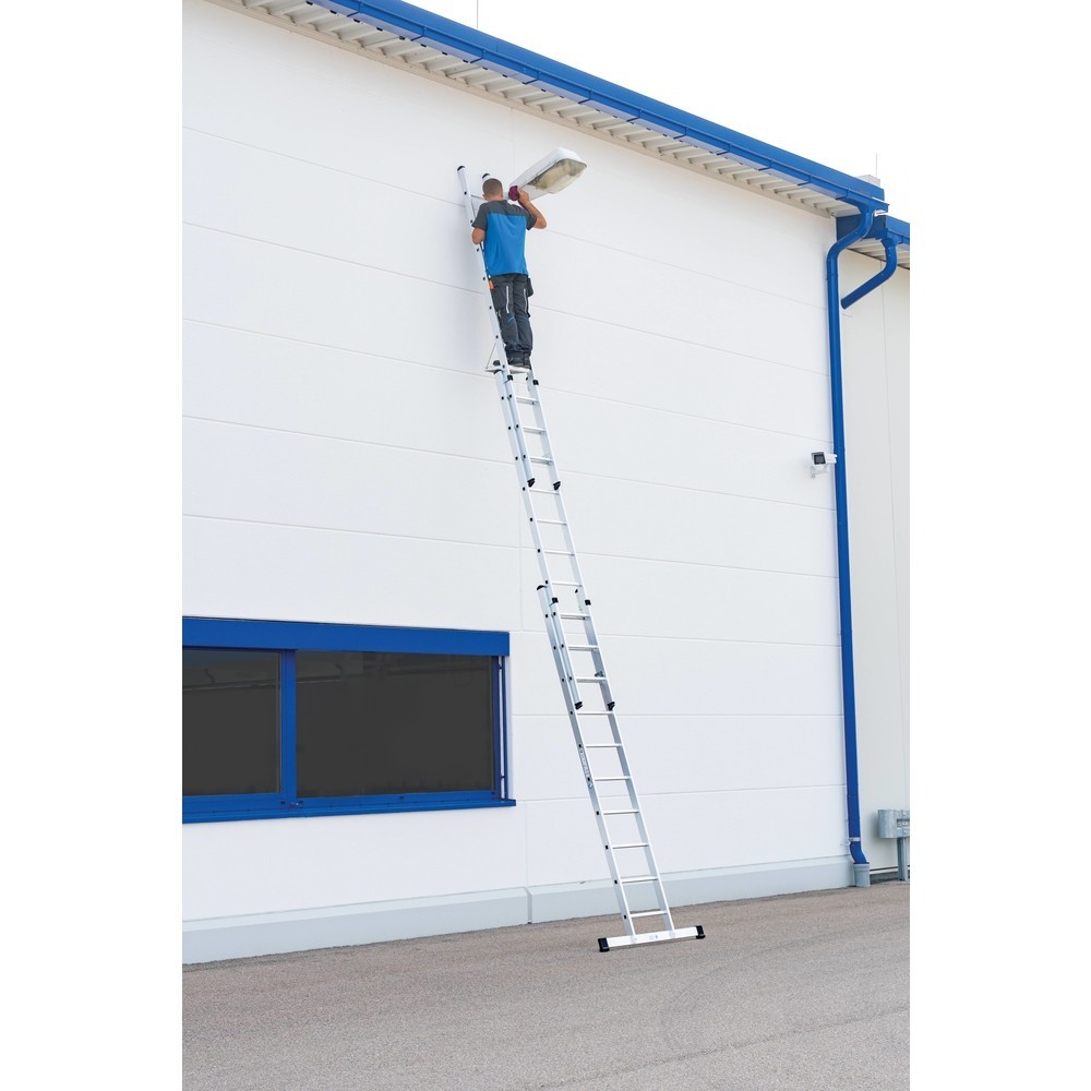 Produktabbildung Nr. 2: Munk Sprossen-Schiebeleiter 3-teilig mit Standard-Traverse 3x8 Sprossen