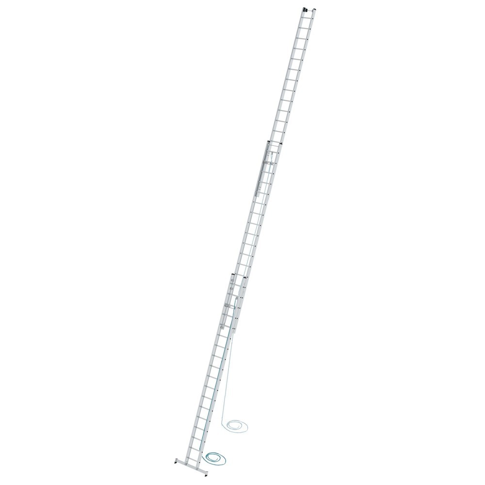 Produktabbildung Nr. 1: Munk Sprossen-Seilzugleiter 3-teilig mit nivello®-Traverse 3x18 Sprossen