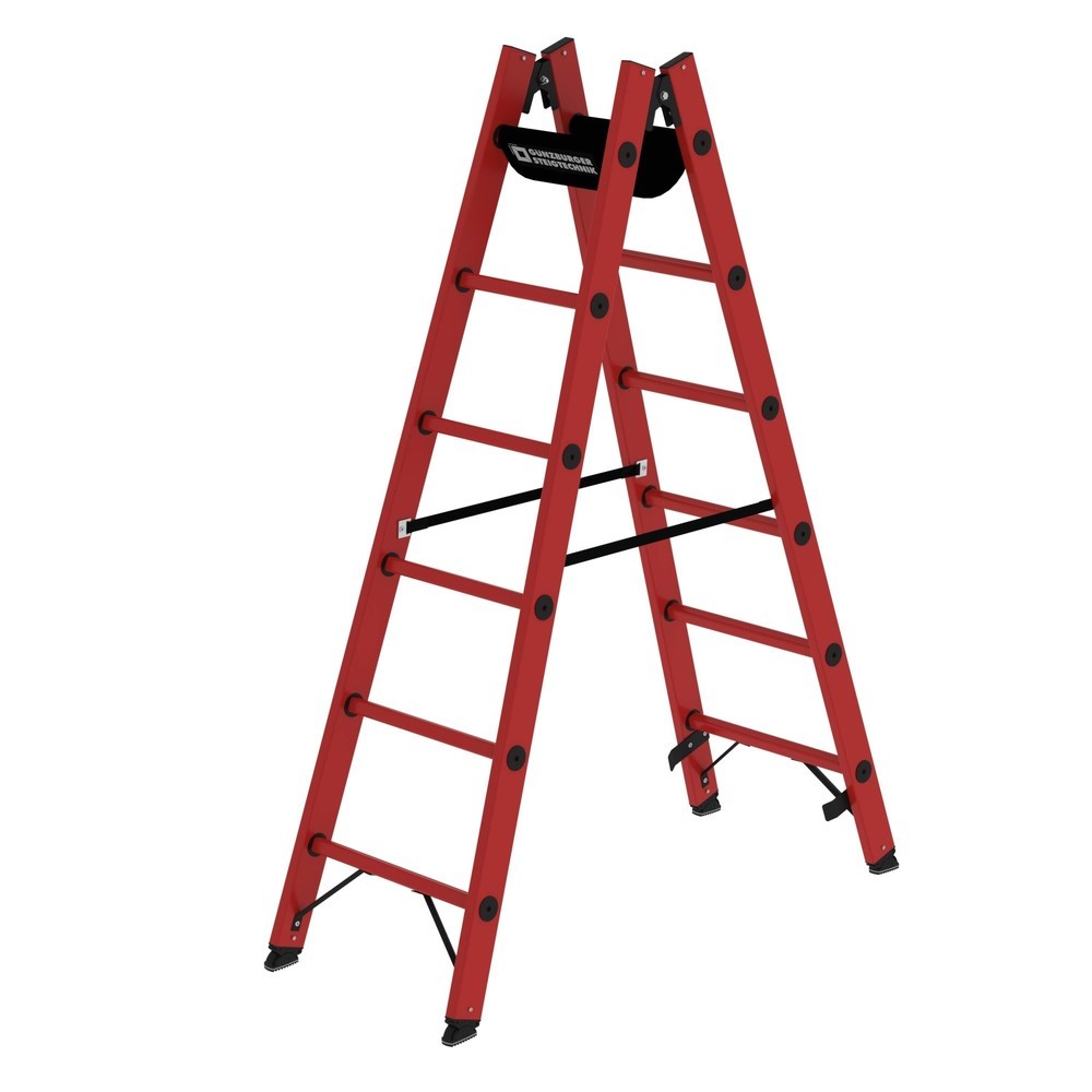 Produktabbildung Nr. 1: Munk Sprossen-Stehleiter GFK 2x6 Sprossen