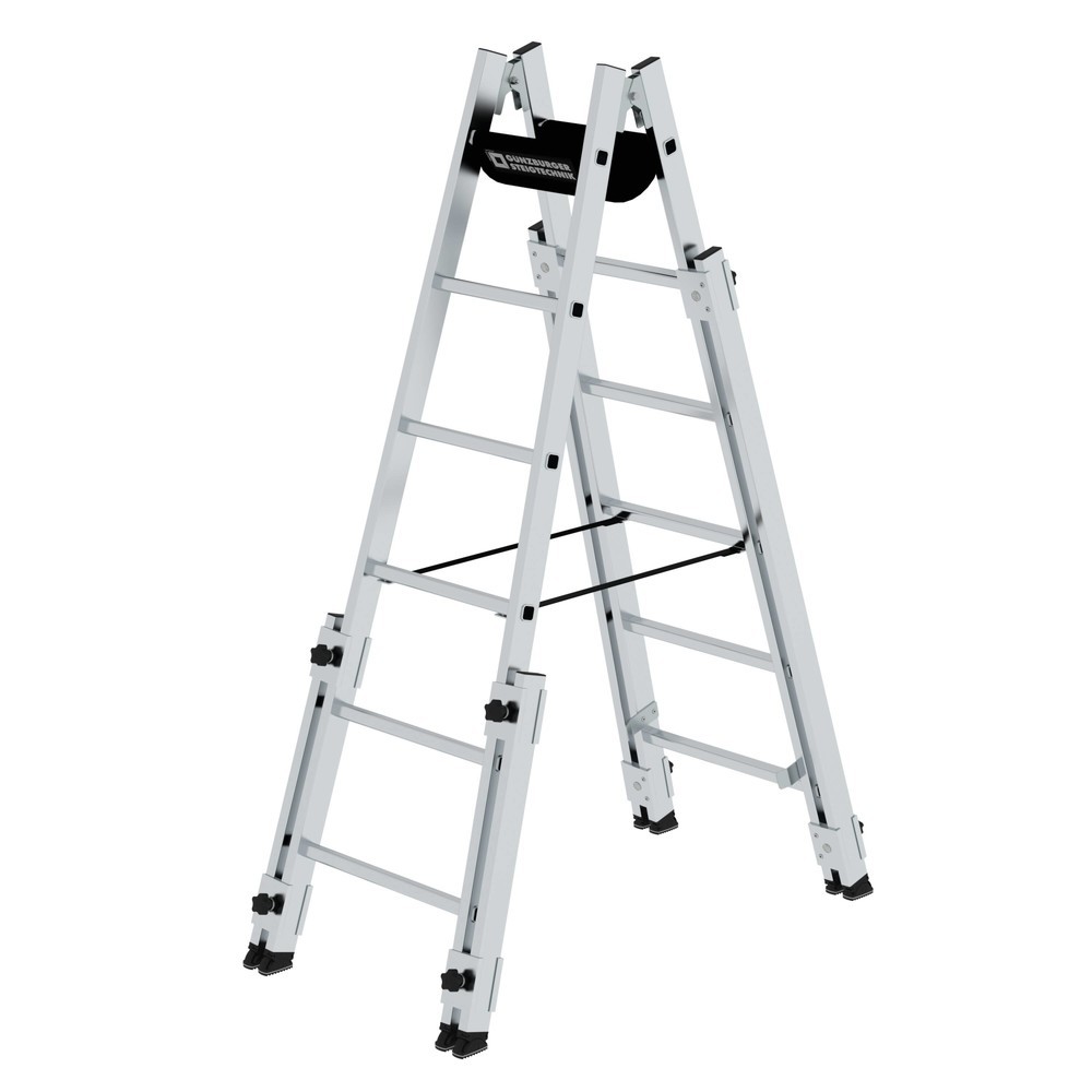 Produktabbildung Nr. 1: Munk Sprossen-Stehleiter treppengängig 2x6 Sprossen