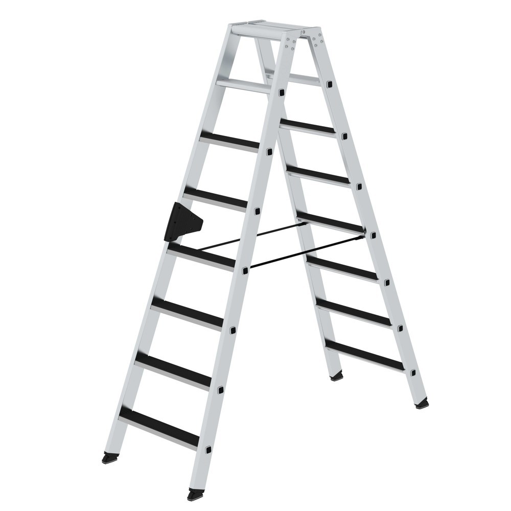 Produktabbildung: Munk Stufen-Stehleiter beidseitig begehbar mit clip-step 2x8 Stufen