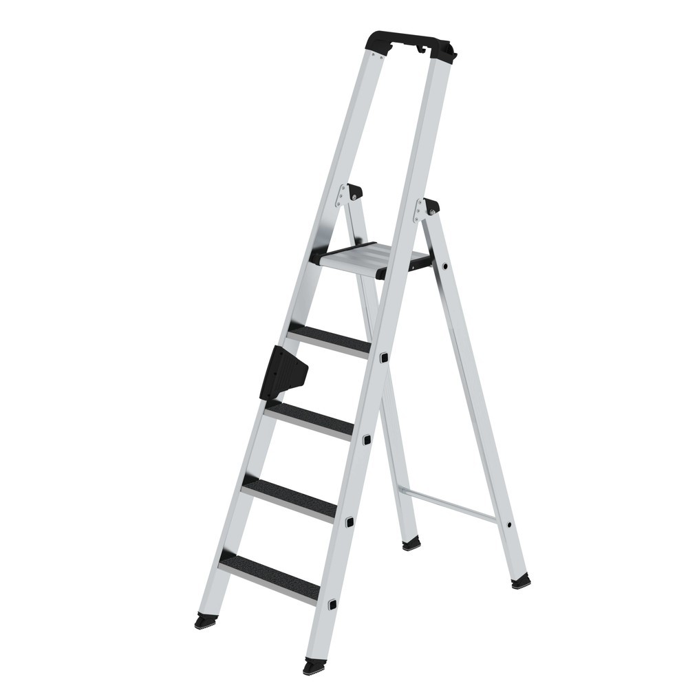 Munk Stufen-Stehleiter einseitig begehbar mit clip-step R13 5 Stufen Produktabbildung: Munk Stufen-Stehleiter einseitig begehbar mit clip-step R13 5 Stufen