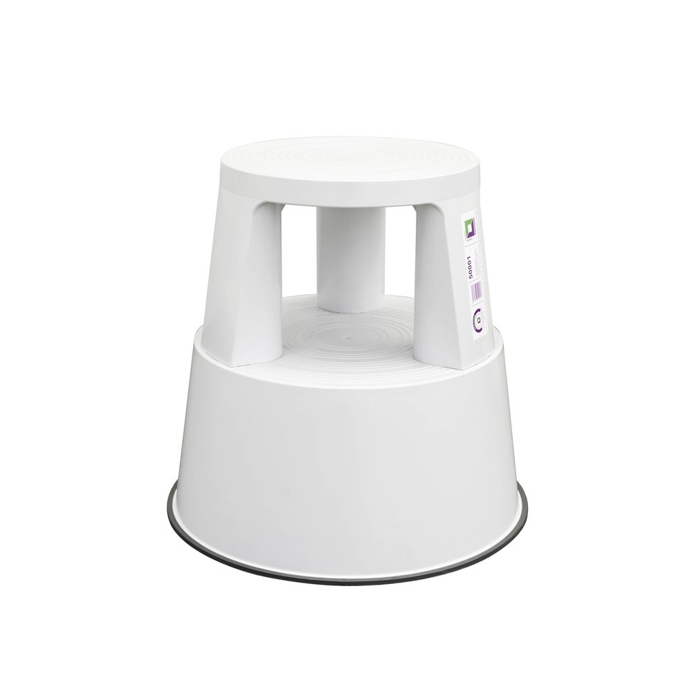 Produktabbildung Nr. 1: Munk Tabouret marchepied à roulettes en plastique, RAL 7035 gris clair