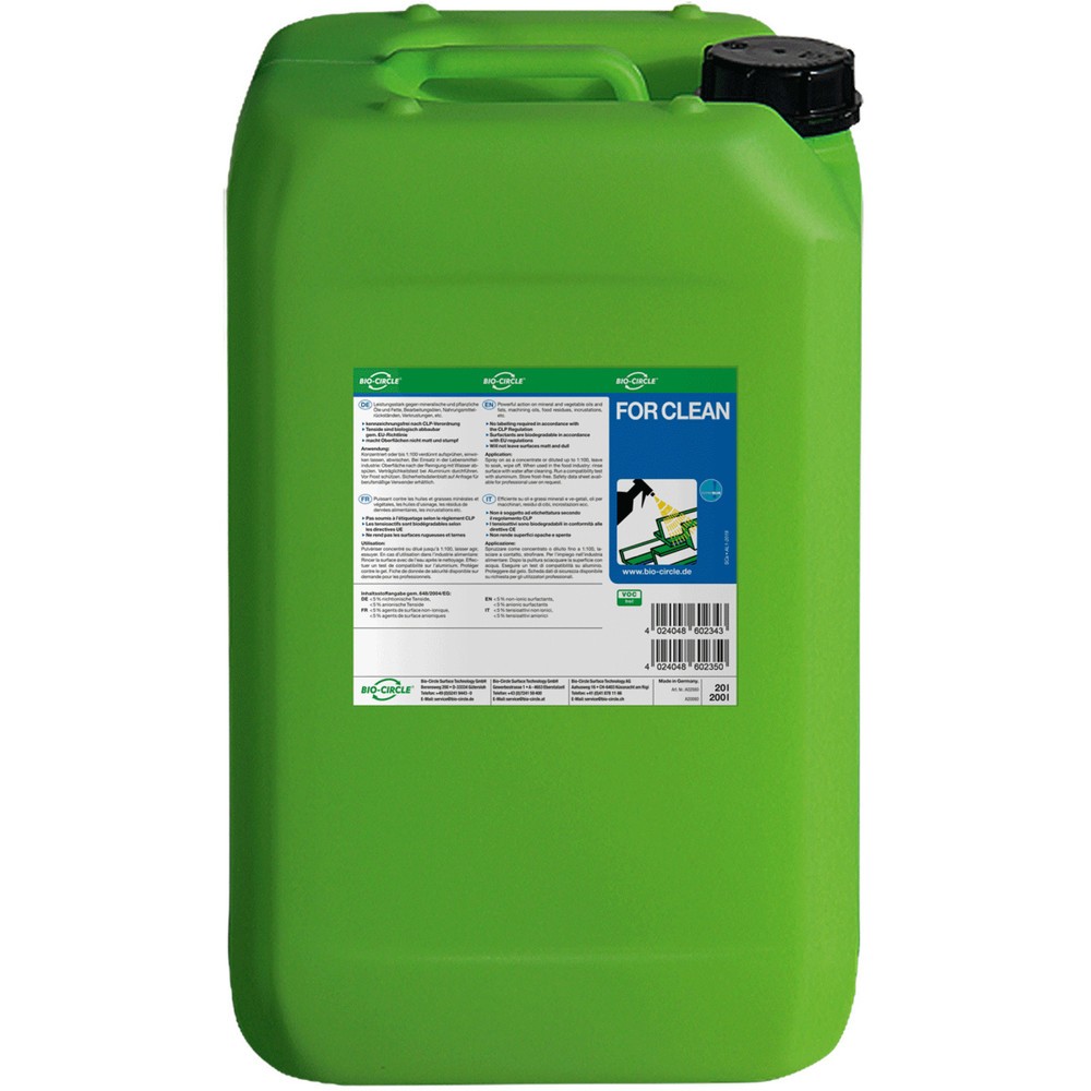 Produktabbildung Nr. 1: Nettoyant universel BIO-CIRCLE FOR CLEAN, bidon de 20 L