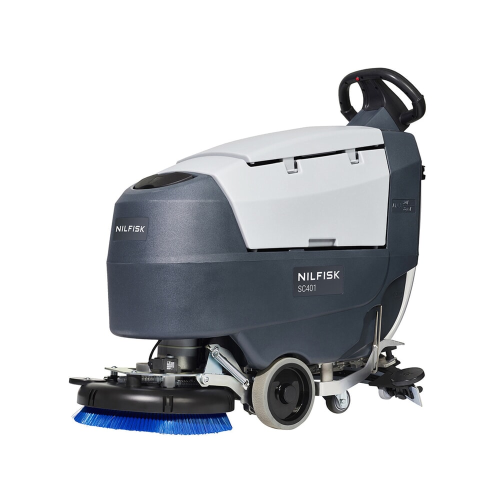 Illustration du produit: autolaveuse Nilfisk® SC401 BD LI-ION, avec système d’entraînement