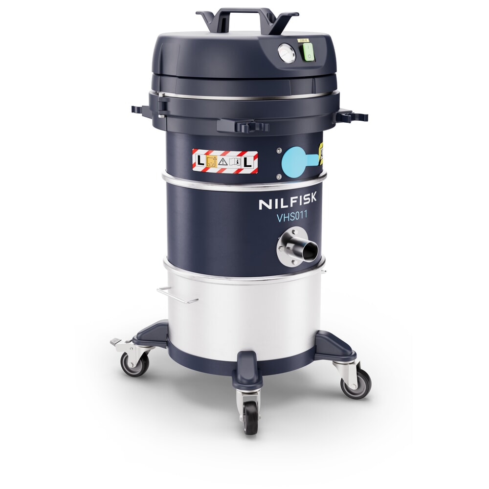Nilfisk® Sicherheitssauger VHS010 für brennbaren & gefährlichen Staub in der Zone Z22 LC Z22 EXA Produktabbildung: Nilfisk® Sicherheitssauger VHS010 für brennbaren & gefährlichen Staub in der Zone Z22 LC Z22 EXA