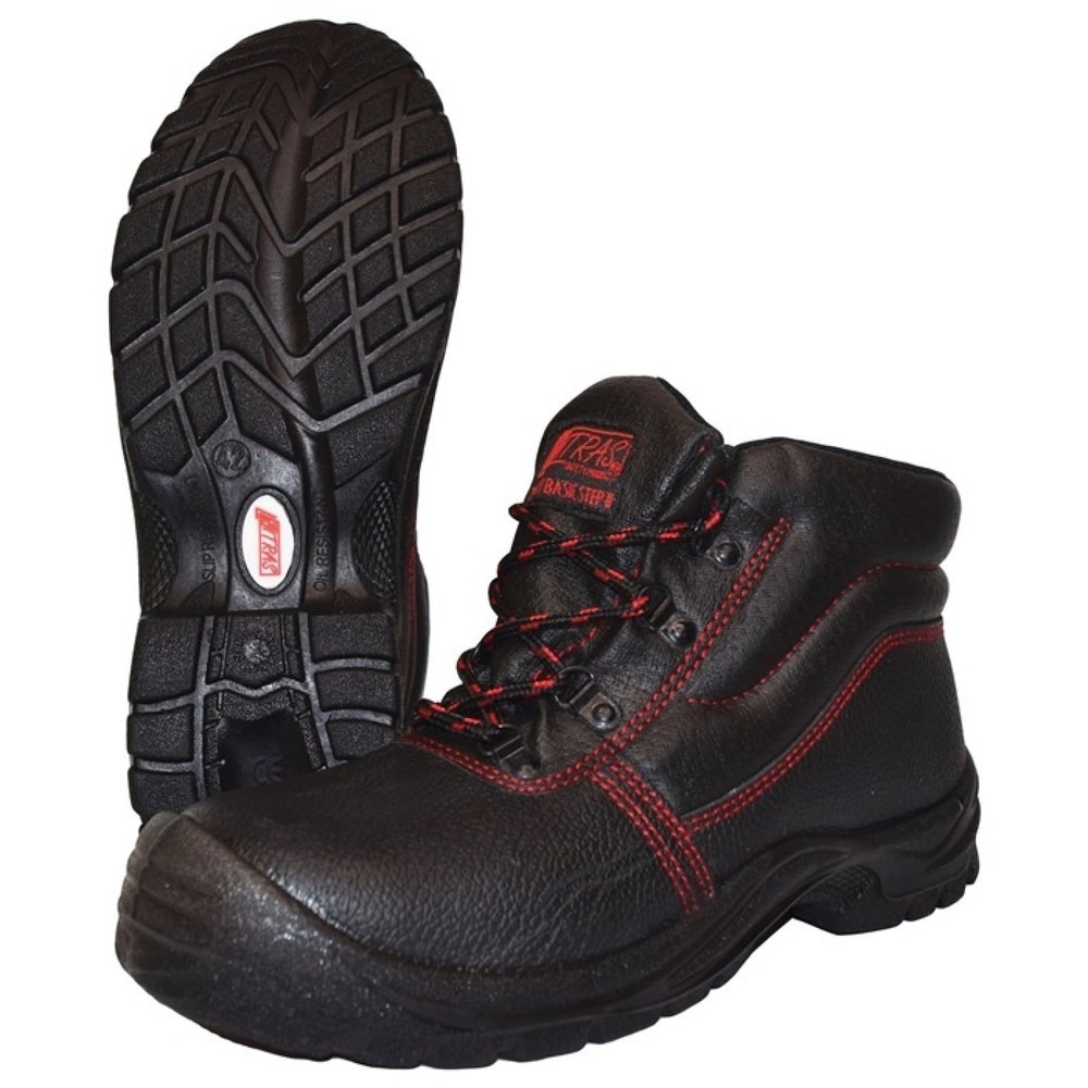 Produktabbildung Nr. 2: NITRAS® Sicherheitsstiefel Basic STEP MID, S3 SRC EN ISO 20345, Grösse 43 schwarz, Volleder