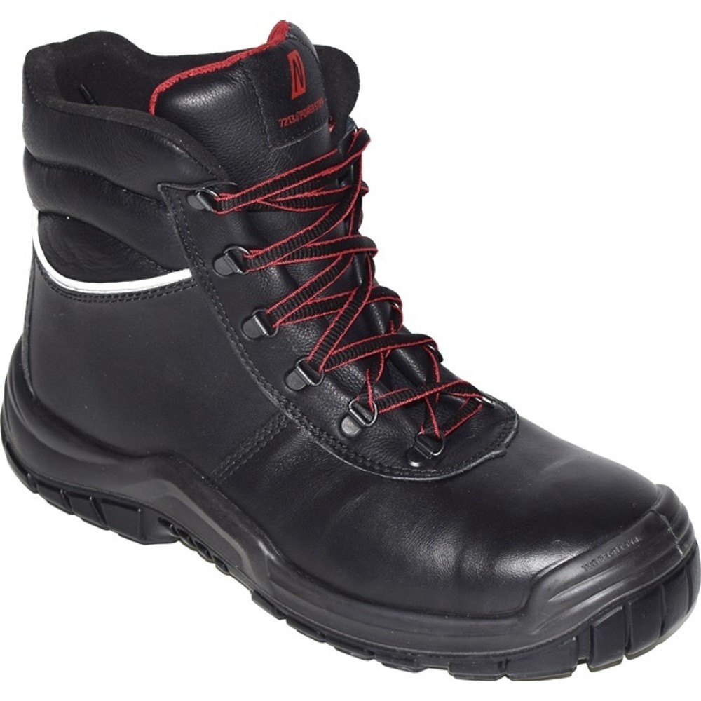 Produktabbildung: NITRAS Sicherheitsstiefel POWER STEP MID+, S3 HRO SRC EN ISO 20345, Grösse 45 schwarz, Volleder