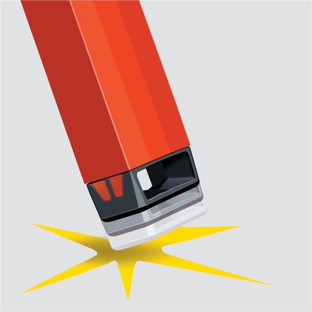 Produktabbildung Nr. 2: Niveau L.40cm BIGxfiole/effet de loupe SOLA profilé d aluminium