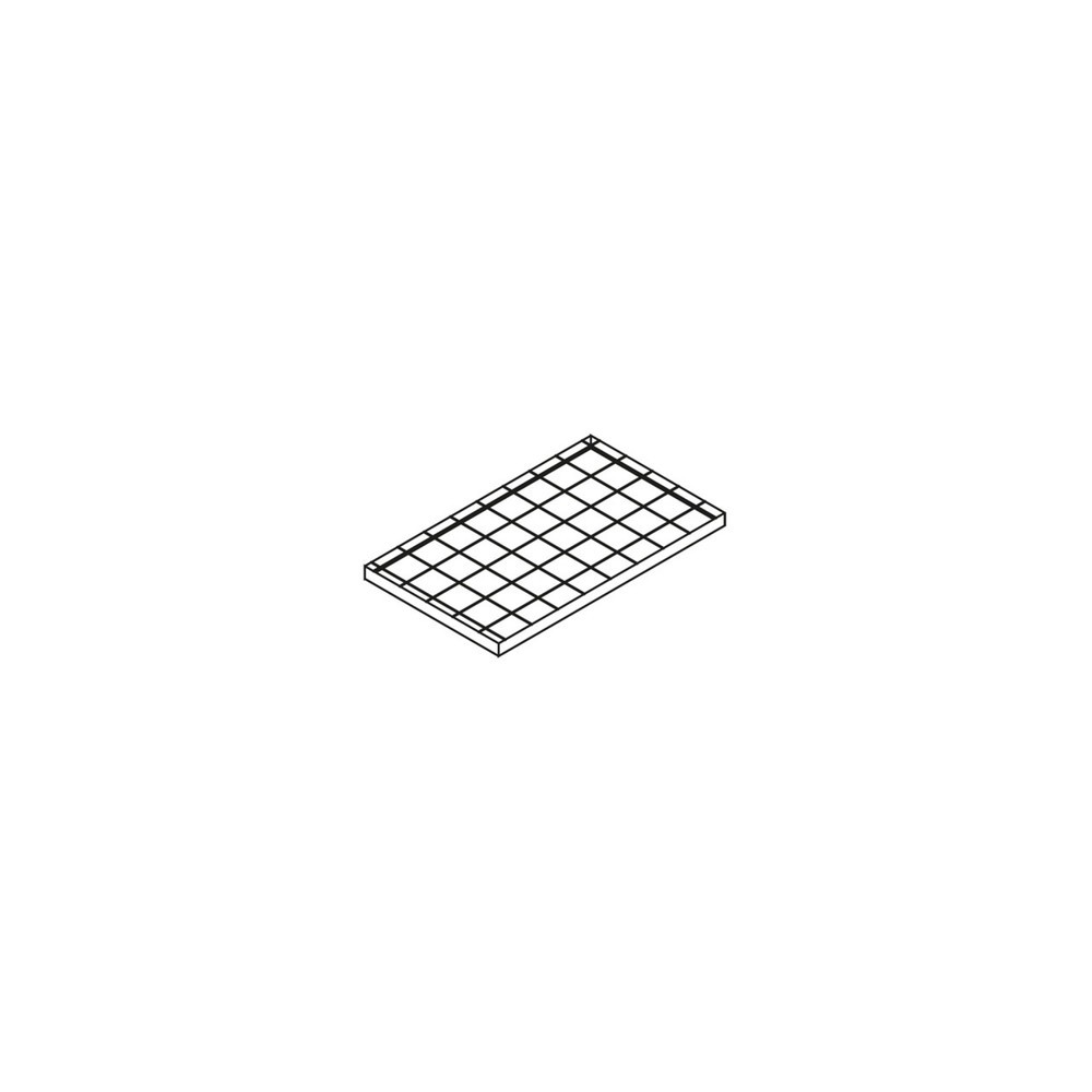 Illustration du produit: Niveau de stockage supplémentaire en caillebotis grille, galvanisé, pour rayonnage Vario GRG et ARG