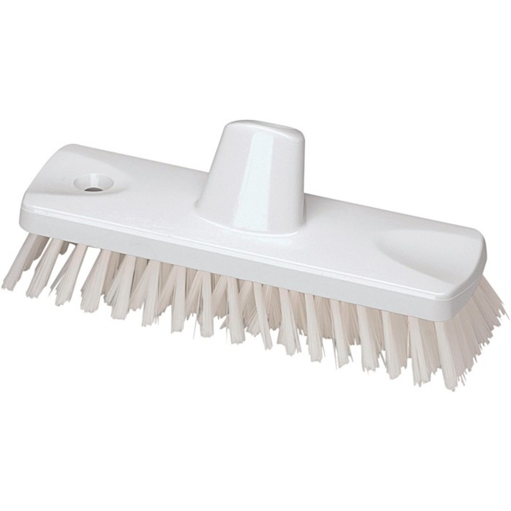 Produktabbildung: NÖLLE HACCP-Schrubber L.300mm Borstenstärke 0,50mm weiss