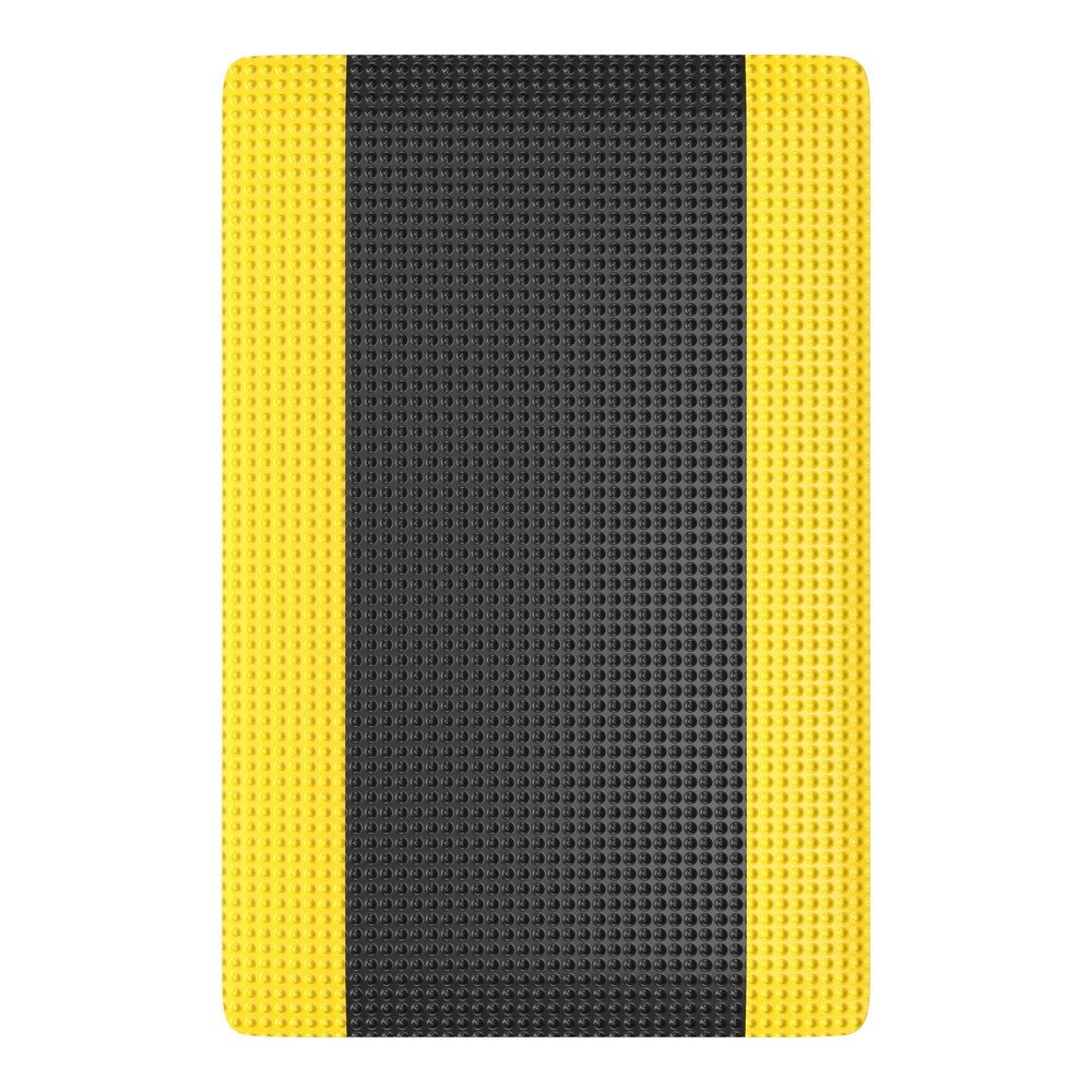 Produktabbildung Nr. 2: NoTrax Anti-Ermüdungsmatte aus PVC, Mikrozellen-Vinyl-Rückseite, BxL 600 x 910 mm, schwarz/gelb