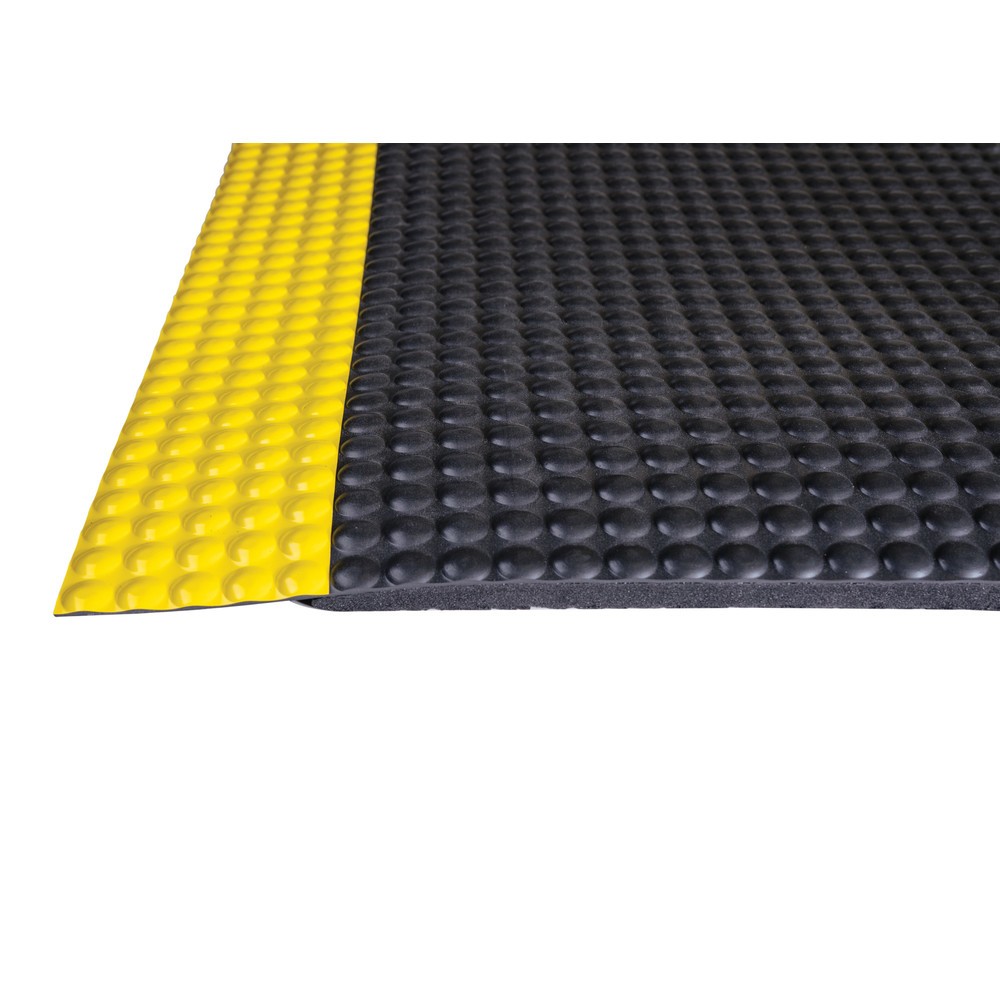 Produktabbildung Nr. 3: NoTrax Anti-Ermüdungsmatte aus PVC, Mikrozellen-Vinyl-Rückseite, BxL 600 x 910 mm, schwarz/gelb