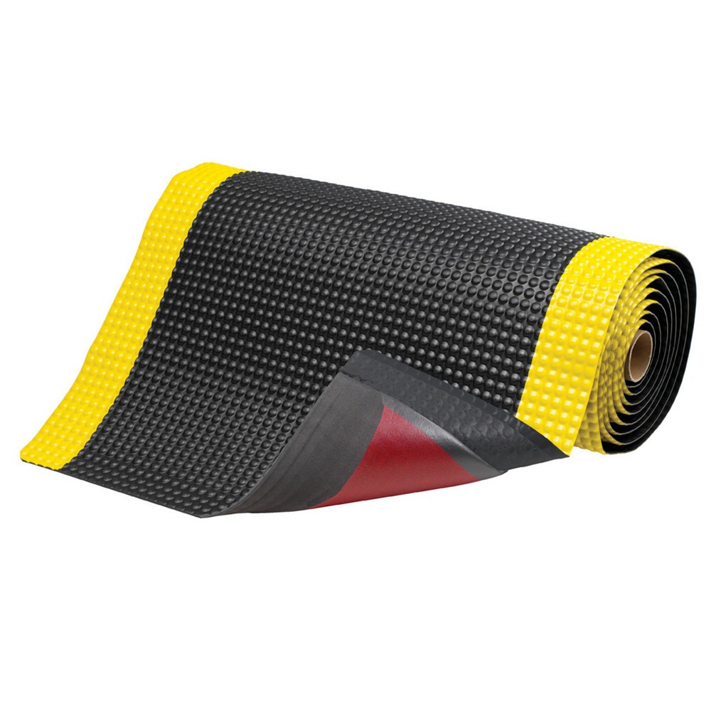 Produktabbildung Nr. 4: NoTrax Anti-Ermüdungsmatte aus PVC, Mikrozellen-Vinyl-Rückseite, BxL 600 x 910 mm, schwarz/gelb