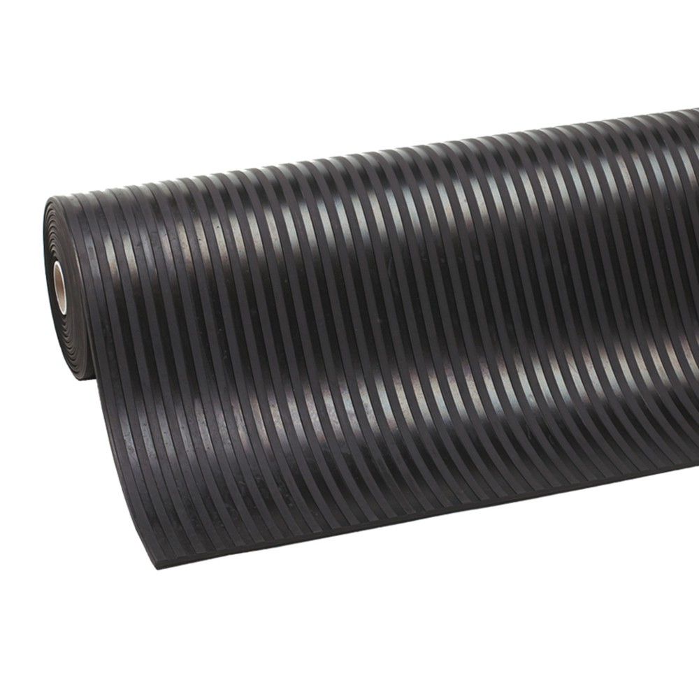 Illustration du produit: NoTrax Revêtement caoutchouc Rib 'n' Roll P3™, finement strié, lxP 10 m x 1 000 mm, noir