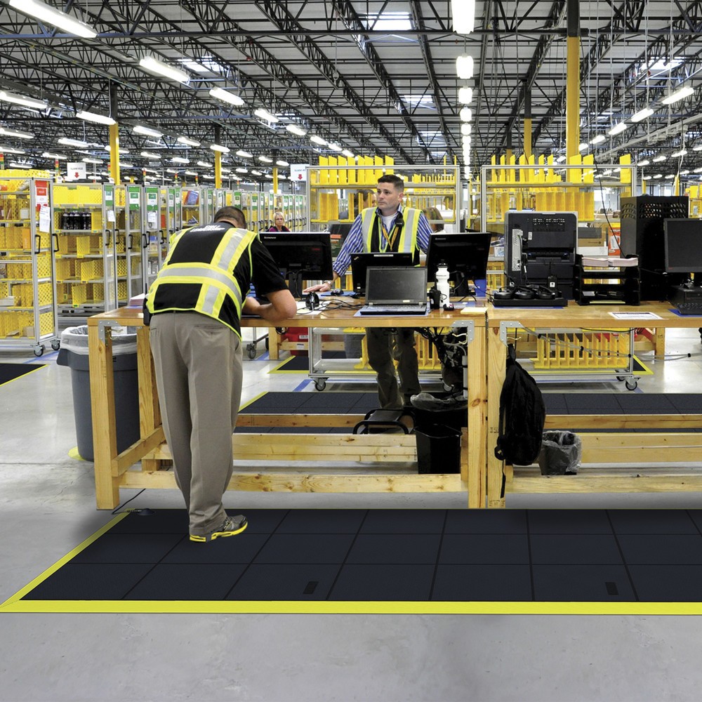Illustration du produit: NoTrax Tapis anti-fatigue Cushion Ease Solid™, lxP 910 x 910 mm, noir