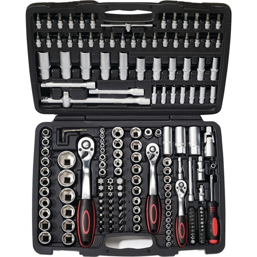 Produktabbildung: NOW Steckschlüsselsatz 171-tlg.1/4+3/8+1/2 Zoll SW 4-32mm Z.72/72/72 6KT