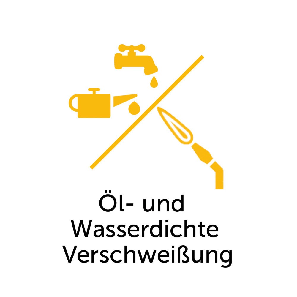 Produktabbildung: Öl- und wasserdichte Verschweissung für Bauer® Kippbehälter kompakt, Volumen 0,5 - 0,8 m³