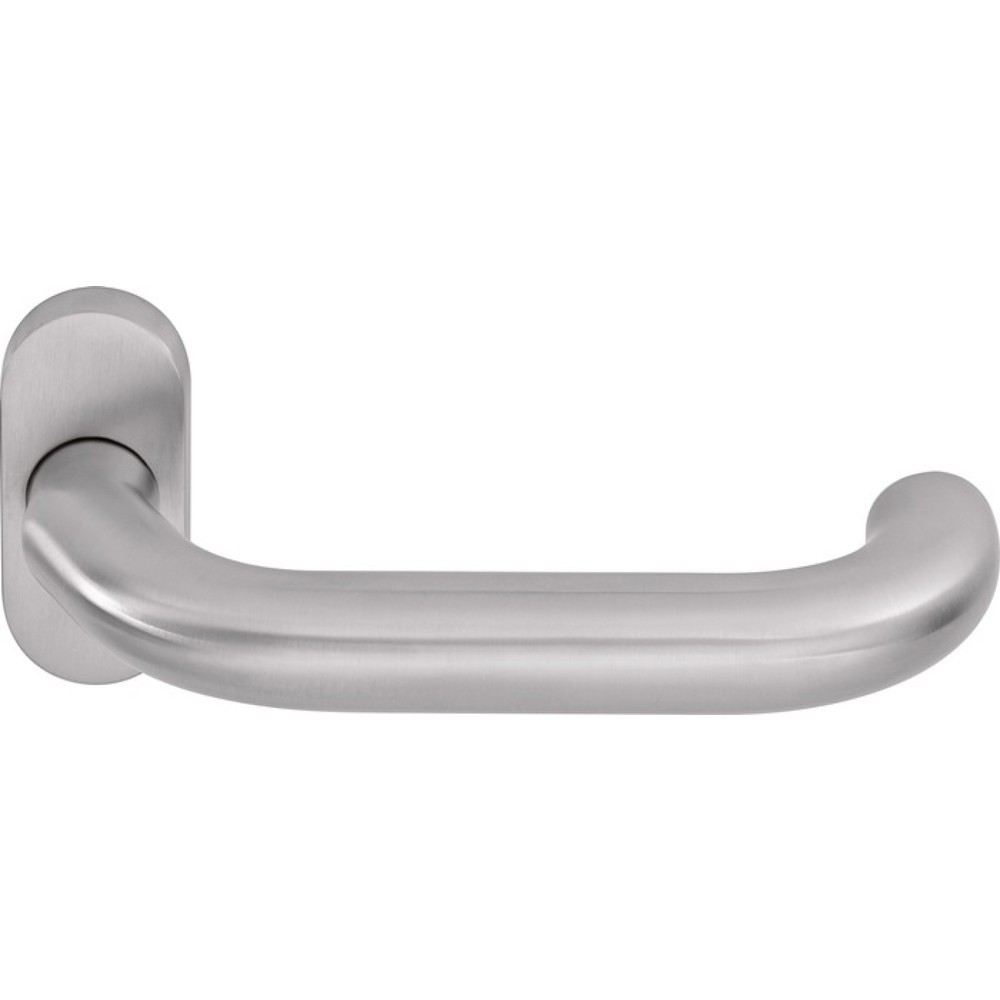 Illustration du produit: OGRO Profiltürdrückerlochteil OGRO 8100V/6621 ER, oval 8 mm, Edelstahl ER, schräg