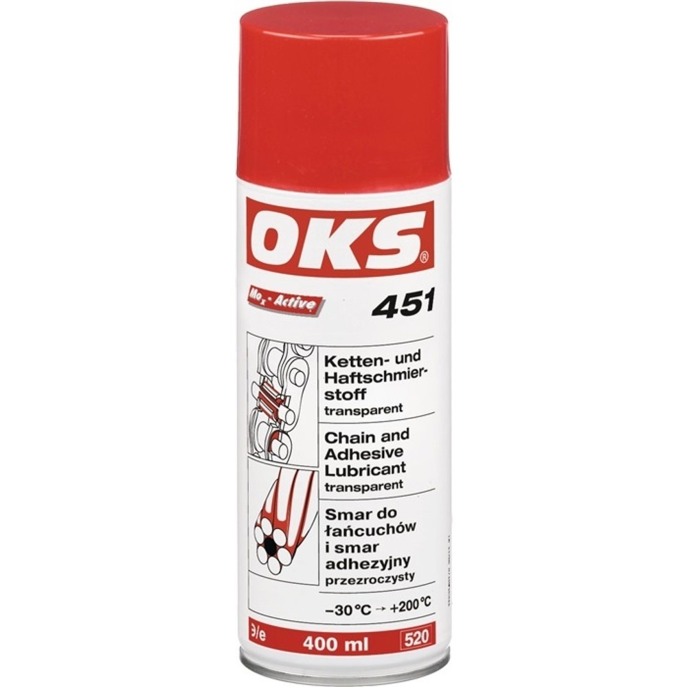 Produktabbildung: OKS Ketten-/Haftschmierstoff 451 400 ml transp.Spraydose