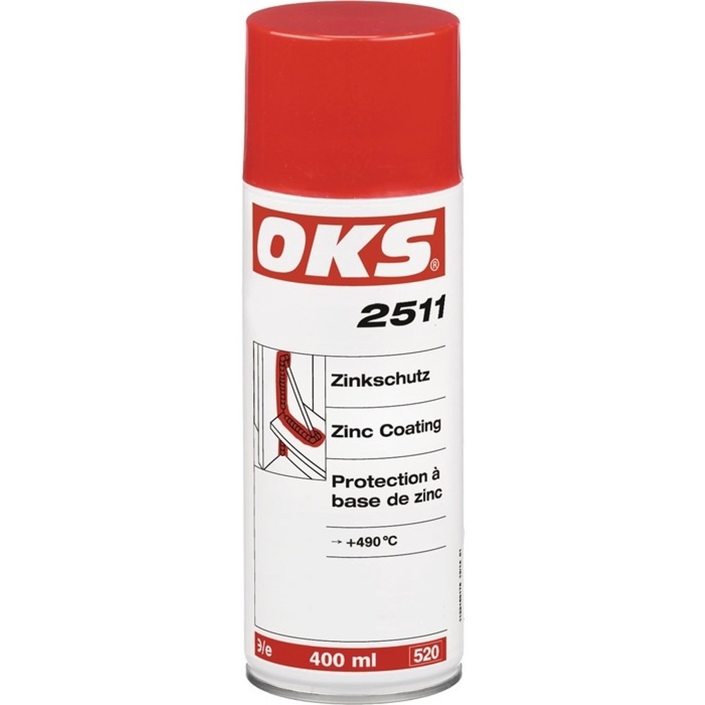 Illustration du produit: OKS Protection au zinc OKS 2511, gris zinc, 400 ml, bombe aérosol