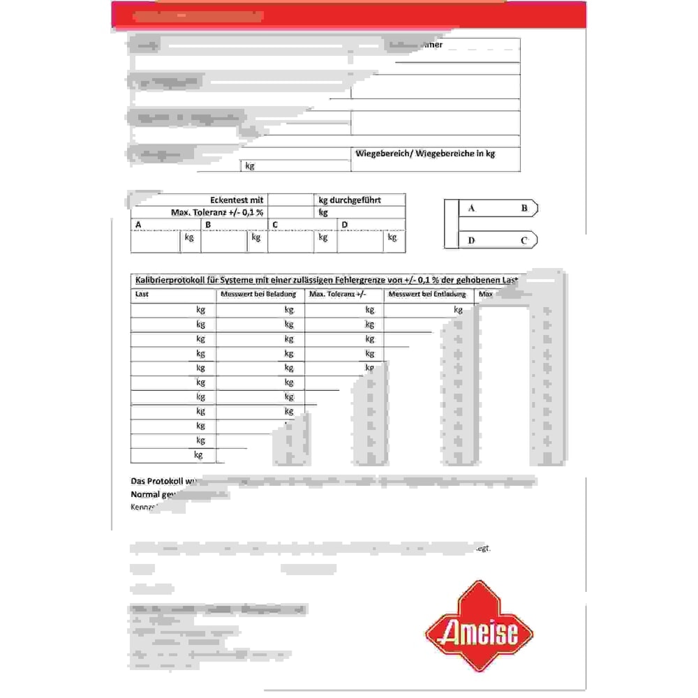 Produktabbildung: Option - Justierzertifikat für Hubwagen mit Waage Ameise® PTM 2.0 Scale/Scale+/Scale mit Touchdisplay