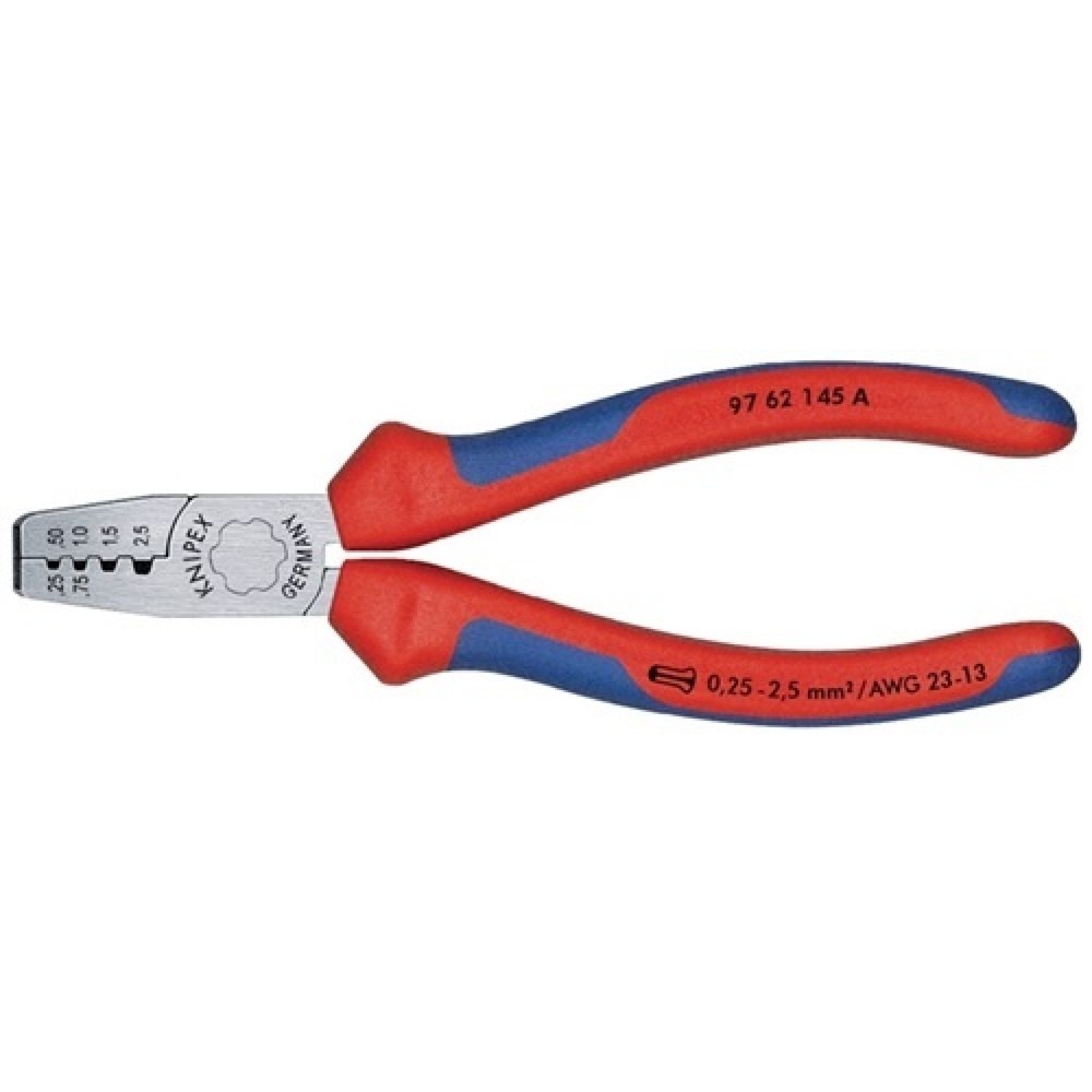 Illustration du produit: Pince pour embouts de câble longueur totale 145 mm 0,25-2,5 (AWG 23-13) mm² poli