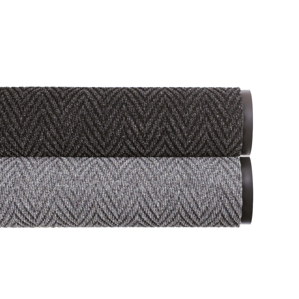 Produktabbildung Nr. 2: Paillasson, motif en arête de poisson, PP, LxP 600 x 900 mm, anthracite