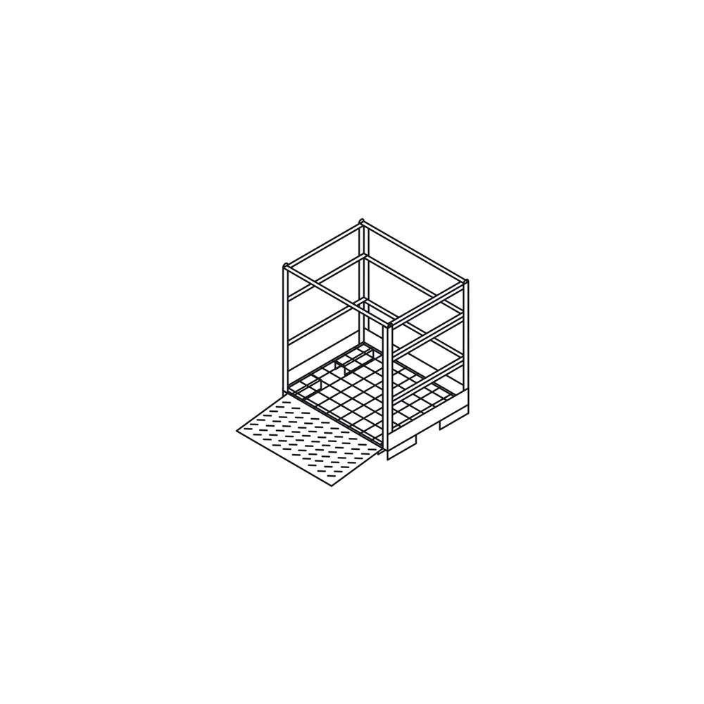 Produktabbildung Nr. 2: Palette à bouteilles de gaz GFP 12, pour 12 bouteilles de gaz de 50 l chacune