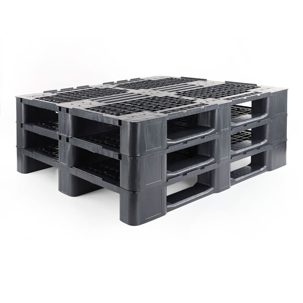 Produktabbildung Nr. 3: Palette à fluides en plastique, 1 200x1 000x145 mm