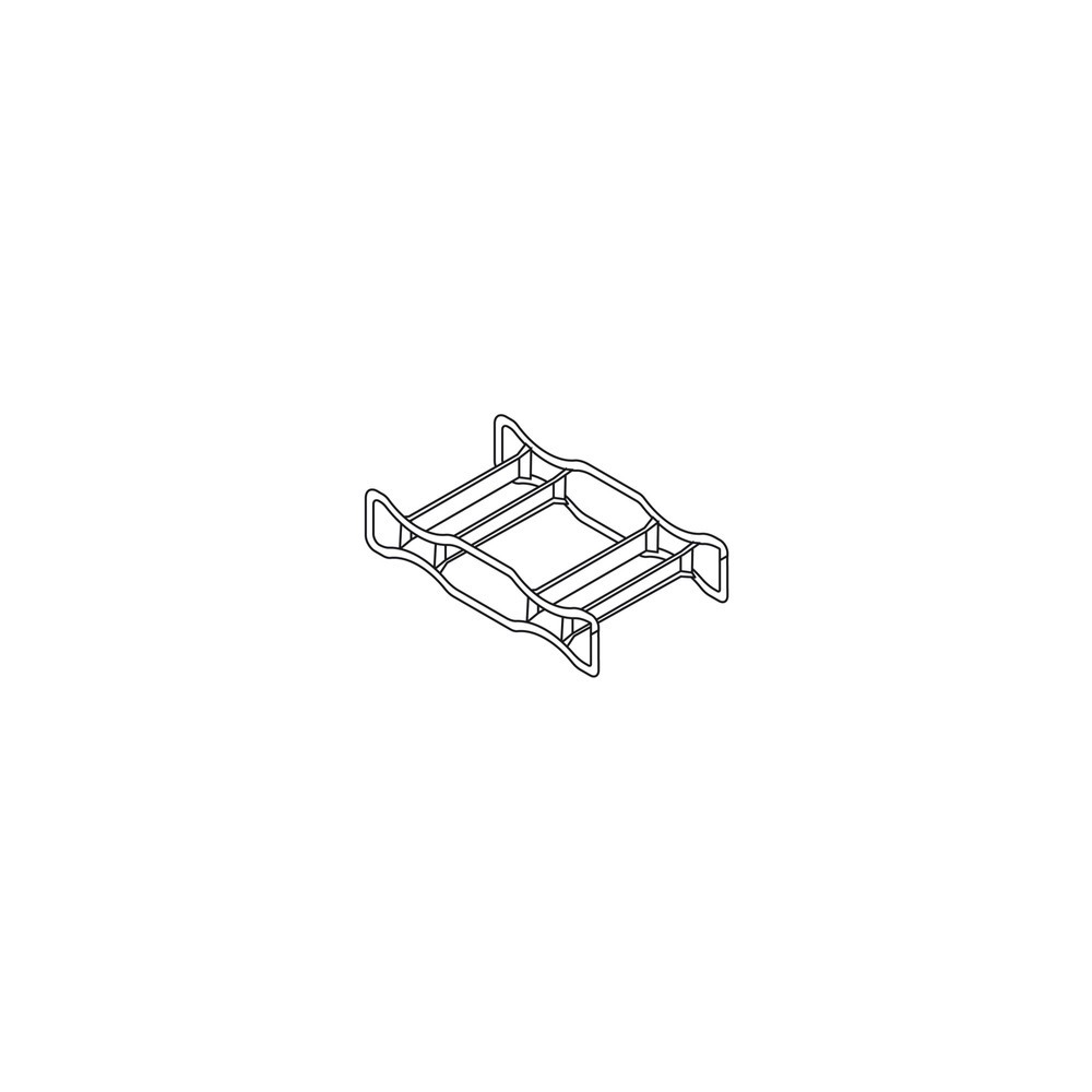 Produktabbildung Nr. 2: Palette à fûts en tôle d'acier,galvanisée, empilable,pour 2 fûts couchés