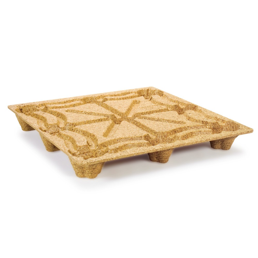 Produktabbildung Nr. 1: Palette en bois pressé, format CONTAINER, L x l 1 140 x 1 140 mm, capacité de charge dyn. 1 250 kg, 9 pieds