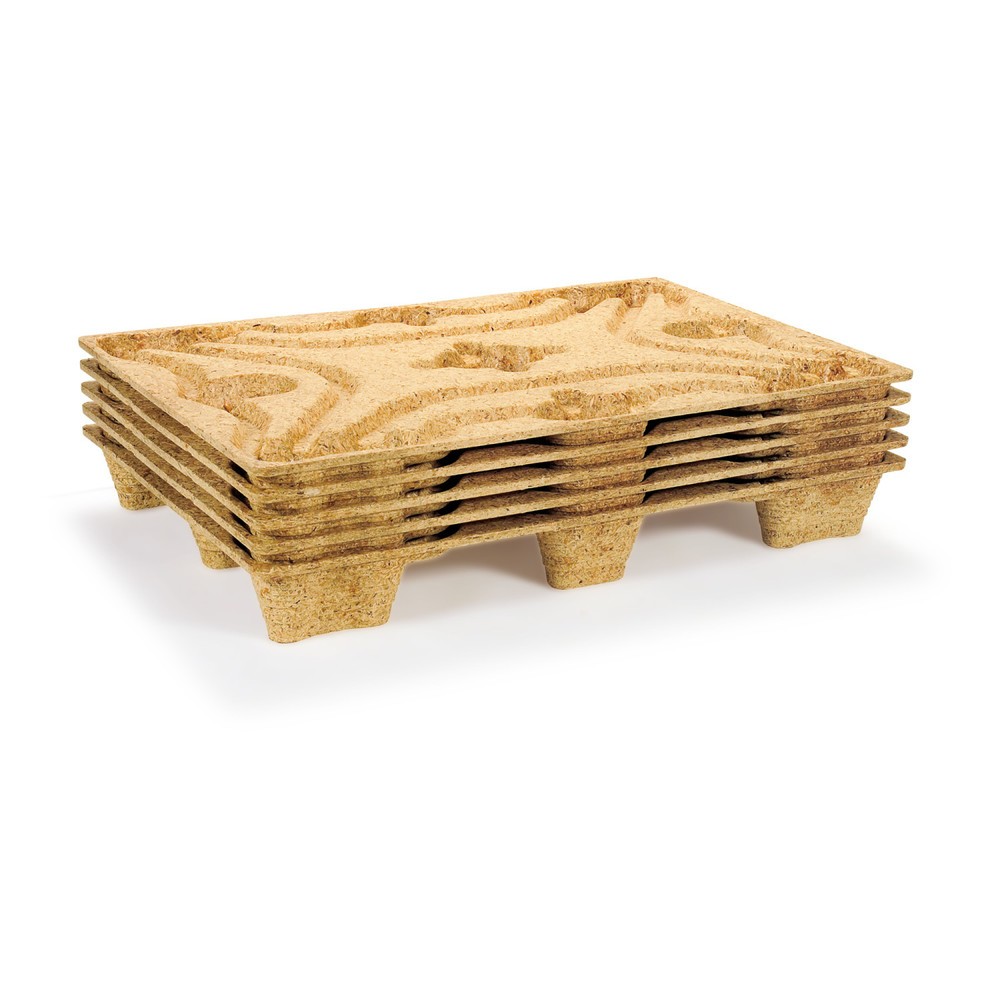 Produktabbildung Nr. 4: Palette en bois pressé, format EURO, L x l 800 x 1 200 mm, capacité de charge dyn. 900 kg, 9 pieds