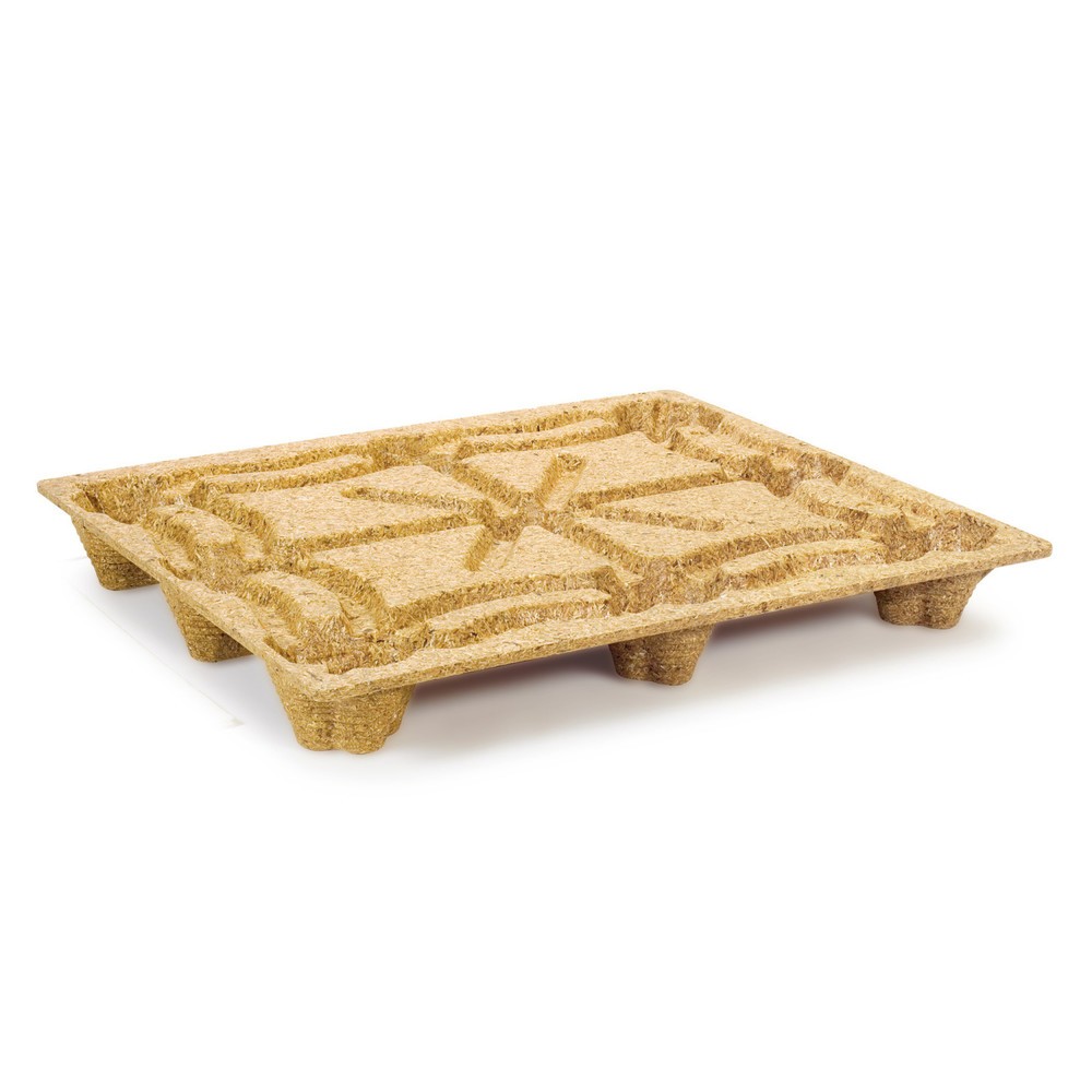 Illustration du produit: Palette en bois pressé, format INDUSTRIE, L x l 1 000 x 1 200 mm, capacité de charge dyn. 900 kg, 9 pieds