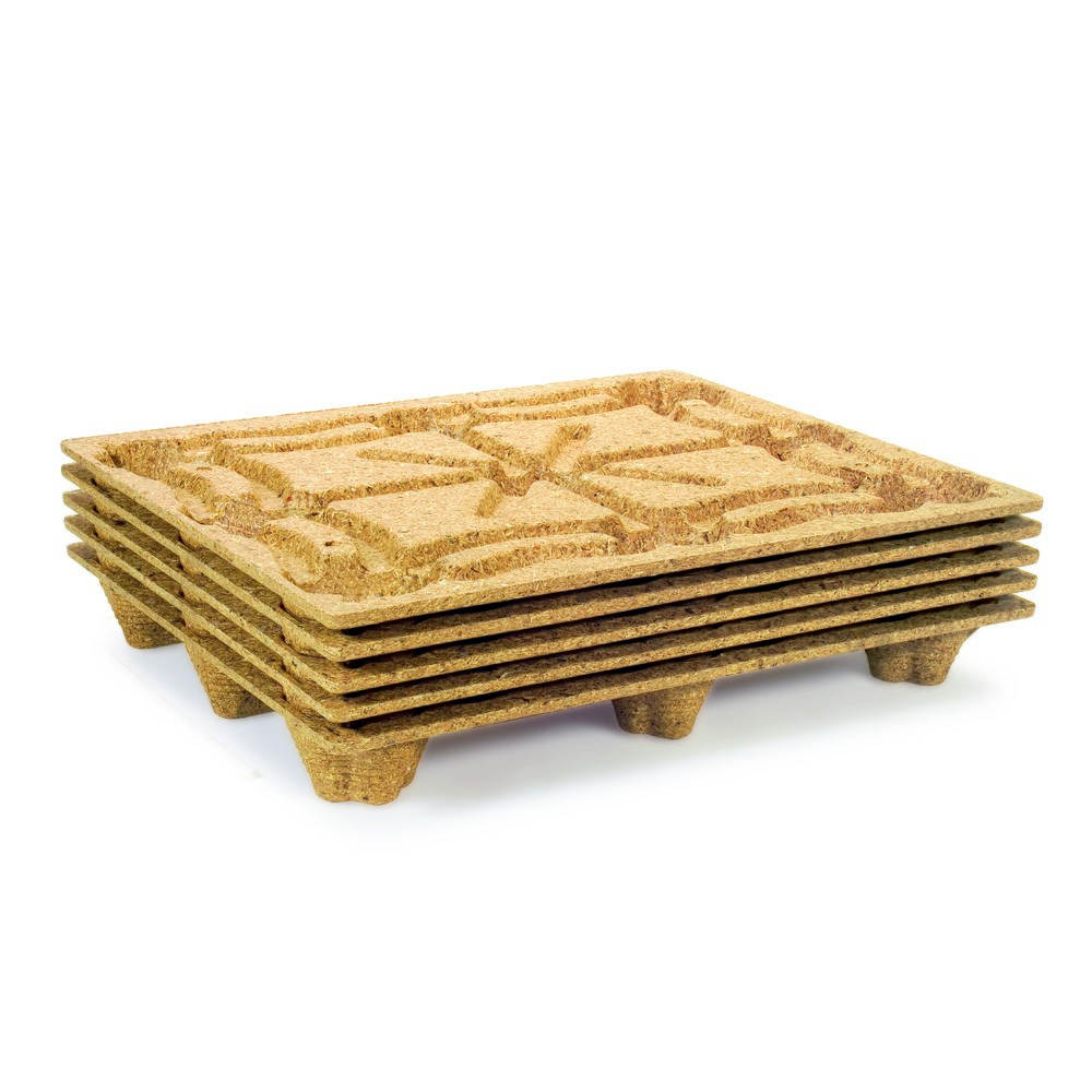 Produktabbildung Nr. 3: Palette en bois pressé, format INDUSTRIE, L x l 1 000 x 1 200 mm, capacité de charge dyn. 900 kg, 9 pieds