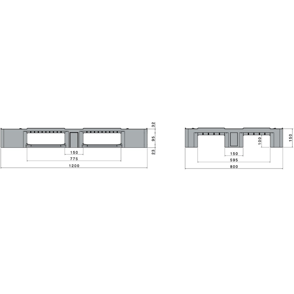 Produktabbildung Nr. 2: Palette en plastique CRAEMER, type D1-ECO